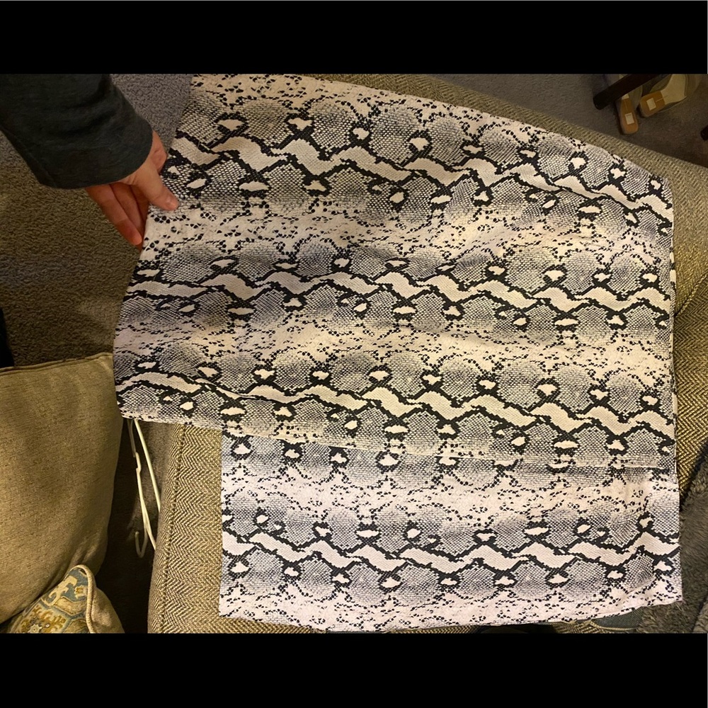 Snake Print Skirt